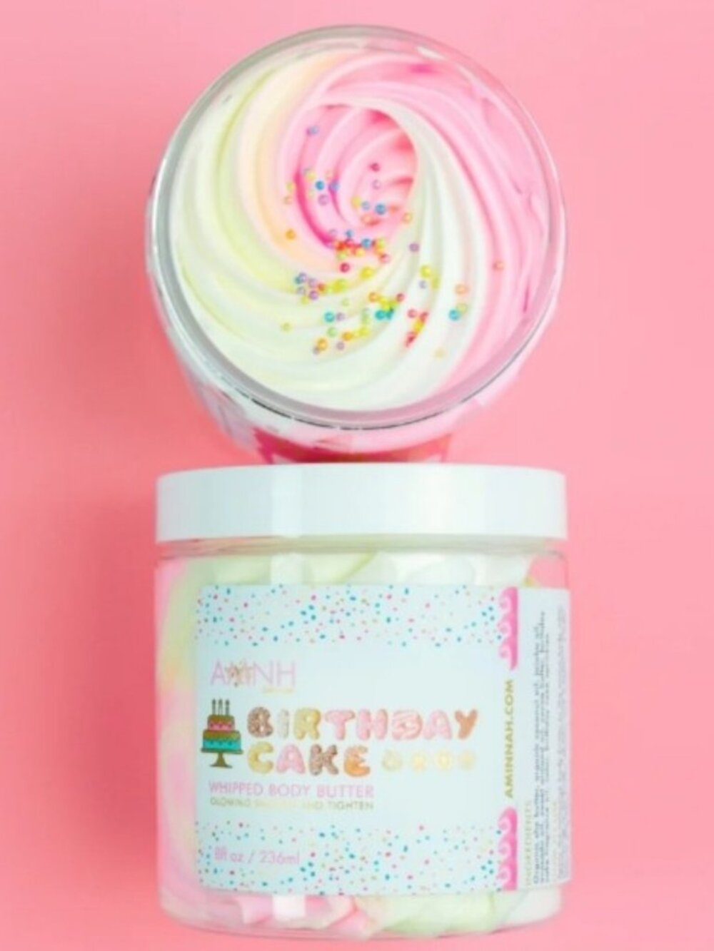 Aminnah Birthday Cake Whipped Body Butter New